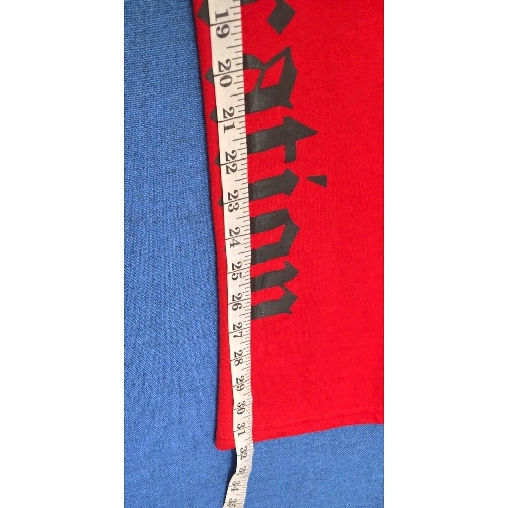 Waimea Men's Large Stacked Fit Sweatpants Joggers Red Logo Y2K - Picture 10 of 11